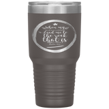 MeditateHealing.com 30oz Vacuum Tumbler