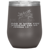 MeditateHealing.com Stainless Steel Vacuum Insulated Wine Tumbler