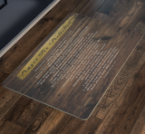 Bible Verses Anti-Slip Protective Doormat Prayer for Protection ~Psalm 91:9-16~ (Design: Wood 2)