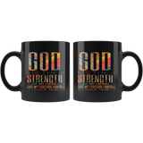 Bible Verses Black Mugs - Psalm 73:26 (Design 19) - Meditate Healing Christian Store