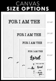 Minimalist Typography Framed Canvas - The Lord Who Heals You ~Exodus 15:26~