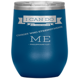 MeditateHealing.com Stainless Steel Vacuum Insulated Wine Tumbler
