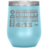 MeditateHealing.com Stainless Steel Vacuum Insulated Wine Tumbler