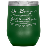 MeditateHealing.com Stainless Steel Vacuum Insulated Wine Tumbler