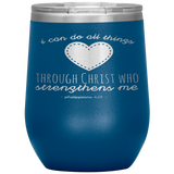 MeditateHealing.com Stainless Steel Vacuum Insulated Wine Tumbler
