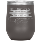 MeditateHealing.com Stainless Steel Vacuum Insulated Wine Tumbler