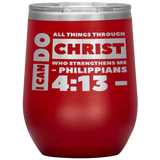 MeditateHealing.com Stainless Steel Vacuum Insulated Wine Tumbler