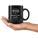 Typography Dishwasher Safe Black Mugs - Strength In My Soul ~Psalm 138:3~