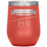 MeditateHealing.com Stainless Steel Vacuum Insulated Wine Tumbler