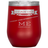 MeditateHealing.com Stainless Steel Vacuum Insulated Wine Tumbler