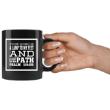 Bible Verses Black Mugs - Psalm 119:105 (Design 13) - Meditate Healing Christian Store