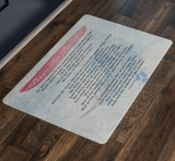 Bible Verses Anti-Slip Protective Doormat Prayer for Protection ~Psalm 91:1-8~ (Design: Dreamy 2)