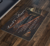 Bible Verses Anti-Slip Protective Doormat Lord's Prayer ~Matthew 6:9-13~ (Design: Lamp 2)