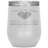 MeditateHealing.com Stainless Steel Vacuum Insulated Wine Tumbler