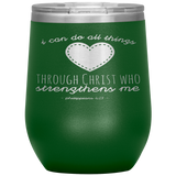MeditateHealing.com Stainless Steel Vacuum Insulated Wine Tumbler
