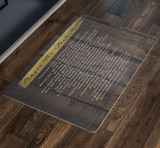 Bible Verses Anti-Slip Protective Doormat Prayer for Protection ~Psalm 91:9-16~ (Design: Wood 1)