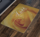 Bible Verses Anti-Slip Protective Doormat - Love Never Gives Up ~1 Corinthians 13:7~