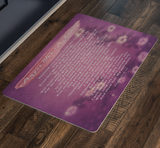 Bible Verses Anti-Slip Protective Doormat Prayer for Protection ~Psalm 91:9-16~ (Design: Misty 1)