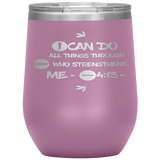 MeditateHealing.com Stainless Steel Vacuum Insulated Wine Tumbler