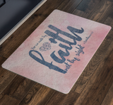 Bible Verses Anti-Slip Protective Doormat ~2 Corinthians 5:7~ Design 6