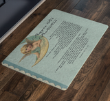 Bible Verses Anti-Slip Protective Doormat Prayer for Protection ~Psalm 91:9-16~ (Design: Angel 1)