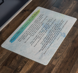 Bible Verses Anti-Slip Protective Doormat Prayer for Salvation ~Jonah 2:2-9~ (Design: Dreamy 2)