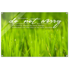 Contemporary Acrylic Print |  Do Not Worry About Tomorrow ~Matthew 6:34~