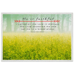Museum-Quality Premium Wooden Framed Poster | The Lord Is My Saviour ~Psalm 118:5~