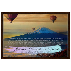Premium Quality Framed Canvas | At The Name Of Jesus Every Knee Should Bow ~Philippians 2:9-11~