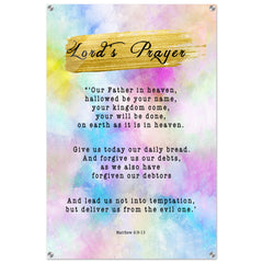 Contemporary Acrylic Print | Lord's Prayer ~Matthew 6:9-13~ (2 Designs - Watercolor)
