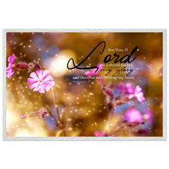 Museum-Quality Premium Wooden Framed Poster | The Lord Is My Shield ~Psalm 3:3~