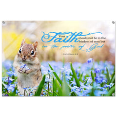 Contemporary Acrylic Print | Faith In The Power Of God ~1 Corinthians 2:5~