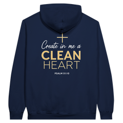 Premium Unisex Hoodie | Create In Me A Clean Heart -Psalm 51:10-