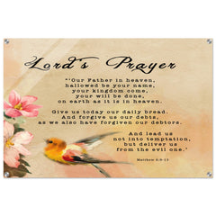 Contemporary Acrylic Print | Lord's Prayer ~Matthew 6:9-13~ (2 Designs - Bird)