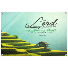 Contemporary Acrylic Print | The Lord Is My Rock & Fortress ~Psalm 18:2~
