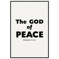 Museum-Quality Framed Poster: The God Of Peace (2 Corinthians 13:11)