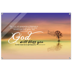 Contemporary Acrylic Print | The Lord Will Bless You In Everything You Do ~Deuteronomy 28:8~