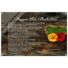 Contemporary Acrylic Print | Prayer for Protection ~Psalm 91:9-16~ (2 Designs - Floral)