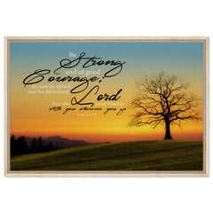 Premium Quality Framed Canvas | God Is With You Wherever You Go ~Joshua 1:9~