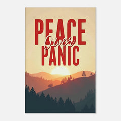 Premium Gallery Wrapped Canvas: Peace Over Panic