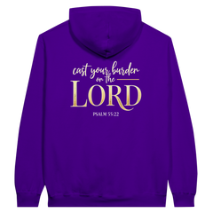 Premium Unisex Hoodie | Cast Your Burden On The Lord -Psalm 55:22-