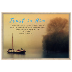 Premium Quality Framed Canvas | My Lord My Guide ~Psalm 32:8~