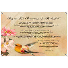 Contemporary Acrylic Print | Prayer for Protection ~Psalm 91:1-8~ (2 Designs - Bird)