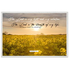 Museum-Quality Premium Wooden Framed Poster | The Lord Is The Strength Of My Life ~Psalm 27:1~