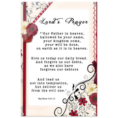 Contemporary Acrylic Print | Lord's Prayer ~Matthew 6:9-13~ (2 Designs - Floral Frame)
