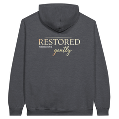 Premium Unisex Hoodie | Restored Gently -Galatians 6:1-