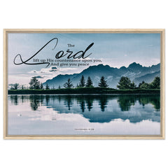 Premium Quality Framed Canvas | The Lord Gives You Peace ~Numbers 6:26~