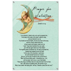 Contemporary Acrylic Print | Prayer for Salvation ~Jonah 2:2-9~ (2 Designs - Angel)