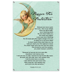 Contemporary Acrylic Print | Prayer for Protection ~Psalm 91:9-16~ (2 Designs - Angel)