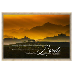 Premium Quality Framed Canvas | Your Healing Shall Spring Forth Speedily ~Isaiah 58:8~